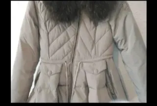 Abrigo efecto vestido TS beige