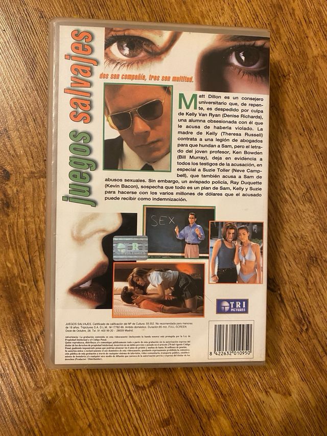 VHS Juegos Salvajes (Kevin Bacon, Matt Dillon)