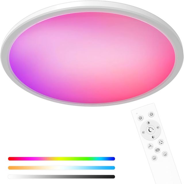 NUEVO - Lámpara Techo RGB Regulable 24W 2400LM