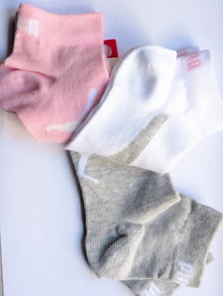 Pack 3 pares Calcetines PUMA niña T.27-30 y 31-34