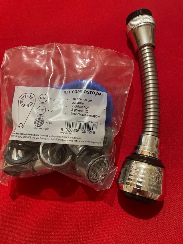 Kit aeratore rubinetto con ricambi