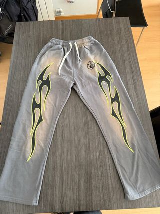 Hellstar Chándal Gris Negro Llamas