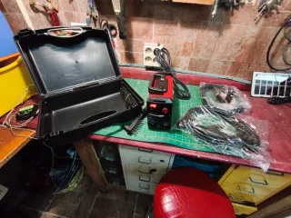 Soldador 140A IGBT cables y maleta