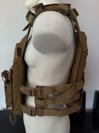 Chaleco Táctico Airsoft Coyote +  4 Porta Cargador