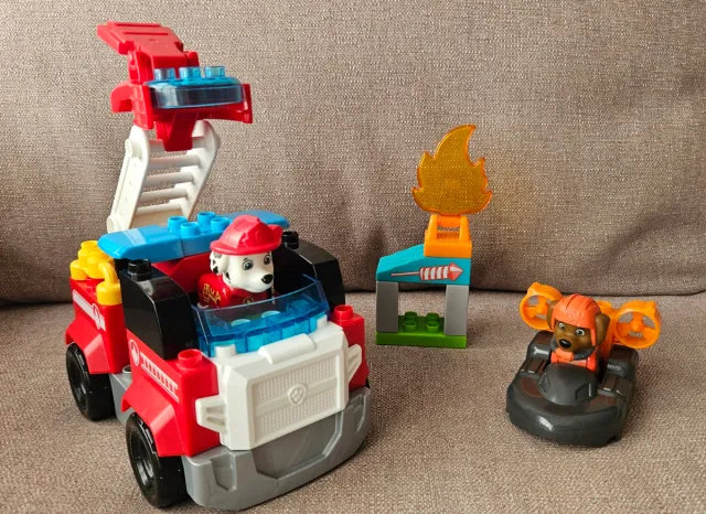 Paw Patrol Marshall y Zuma con Vehículos