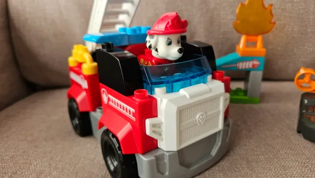 Paw Patrol Marshall y Zuma con Vehículos