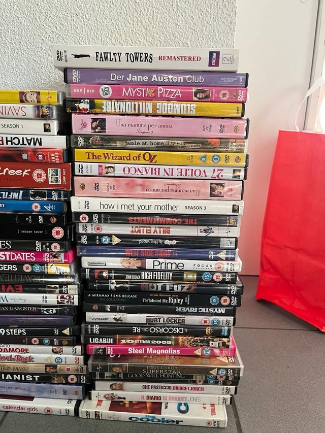 Lote DVDs Películas y Series (Italiano/Inglés)