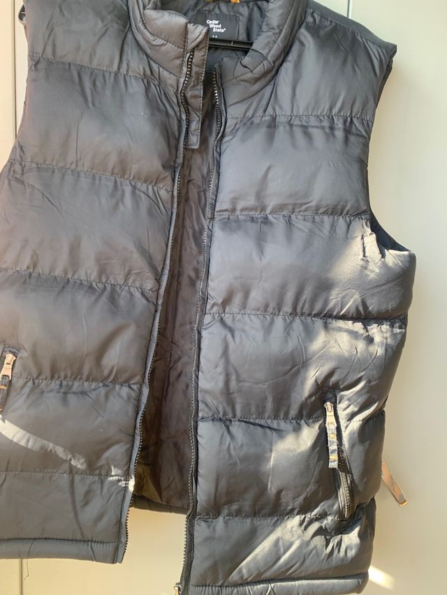 Chaleco acolchado gris