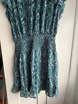 Vestido corto Brownie verde y azul