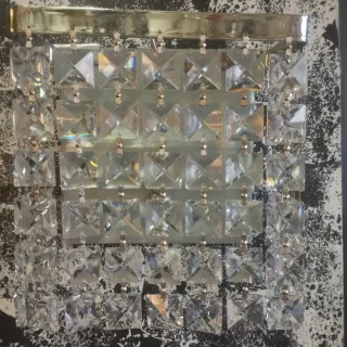 Applique cristalli vetro e metallo