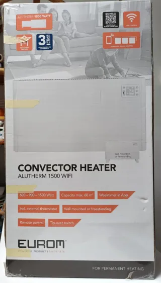 Calefactor Eléctrico Eurom 1500W WiFi