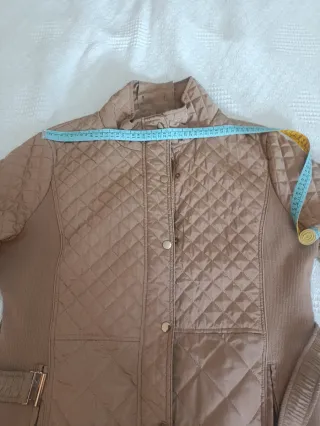 Chaqueta acolchada beige mujer Talla XL