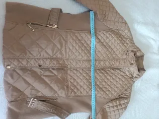 Chaqueta acolchada beige mujer Talla XL
