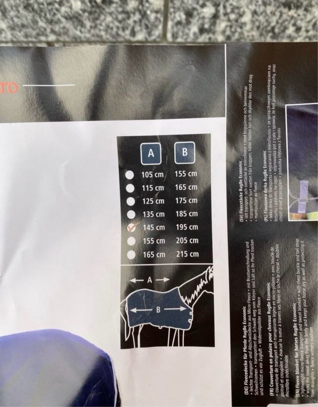 Coperta in pile per cavalli 145