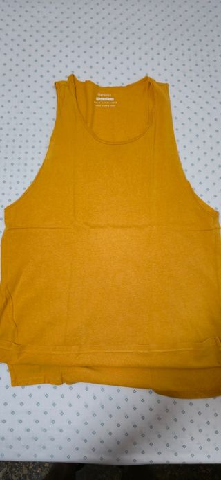 Camiseta tirantes Bershka naranja Talla M