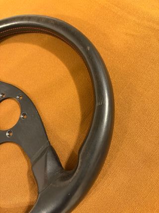 Volante Momo Corse 35cm pelle nera 1991