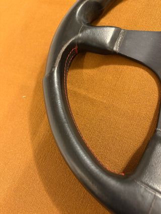 Volante Momo Corse 35cm pelle nera 1991