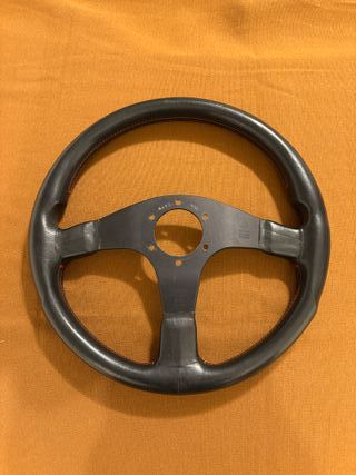 Volante Momo Corse 35cm pelle nera 1991
