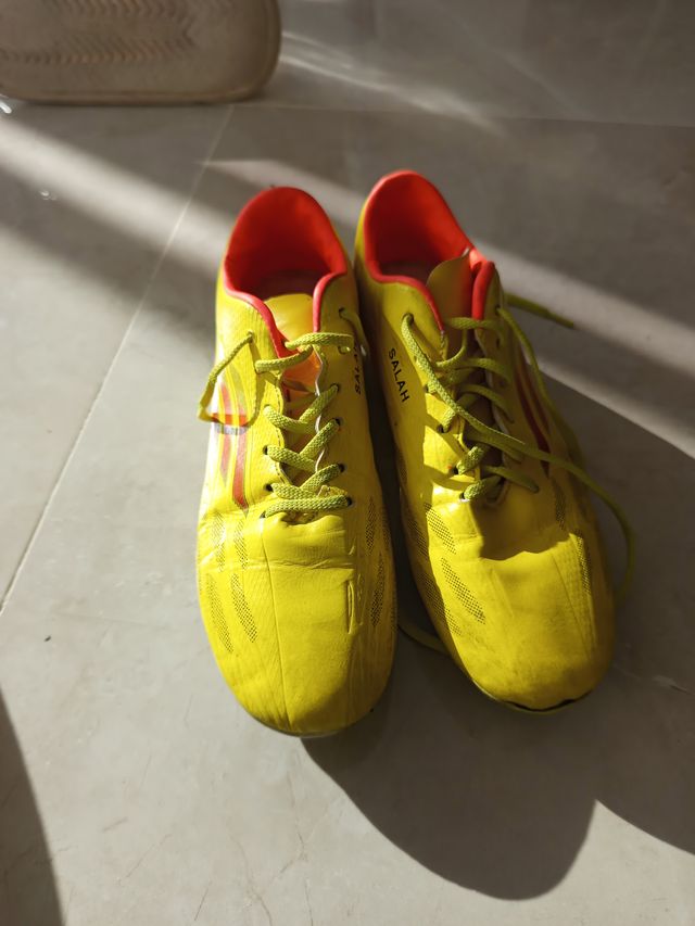 Botas fútbol niño Mohamed Salah Talla 37 Adidas