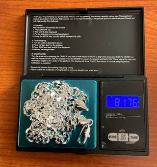 Catena Argento 61cm 10mm 81.27g