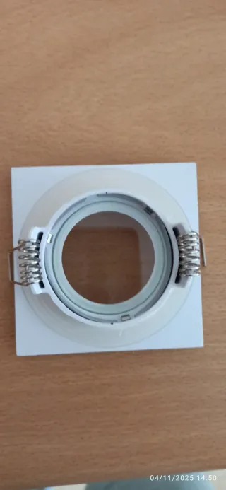 Foco empotrable cuadrado blanco Leroy Merlin