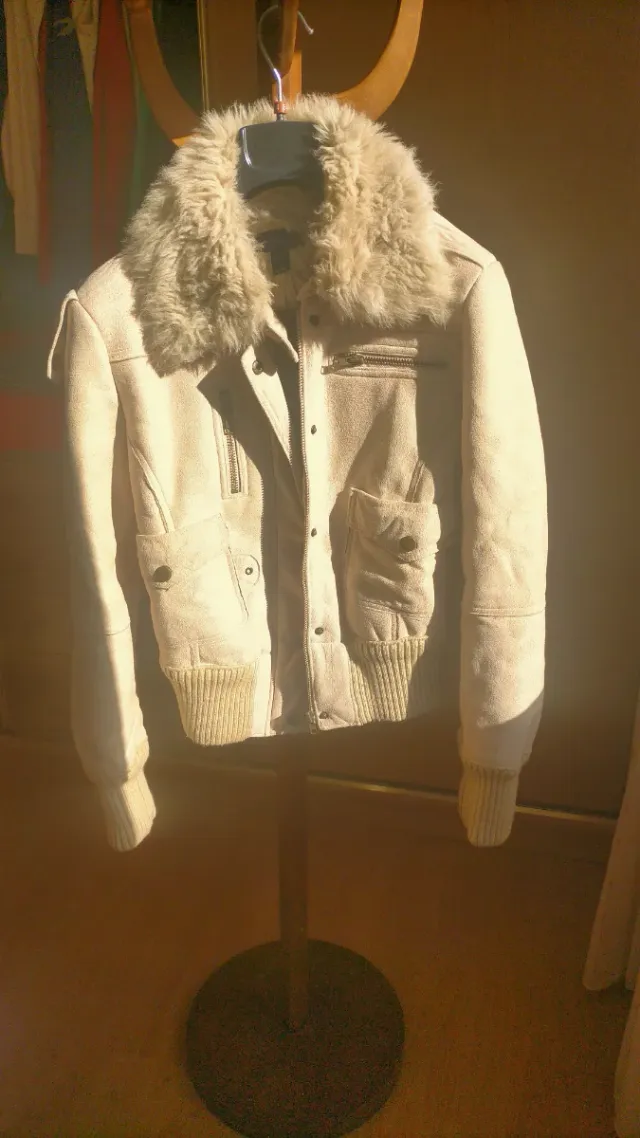 Chaqueta Mango Beige Talla S