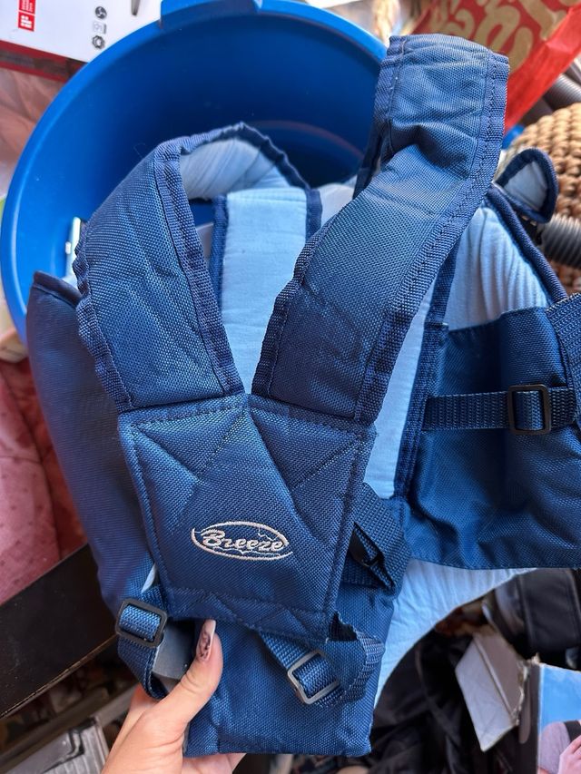 Portabebés Azul Marino con Oso