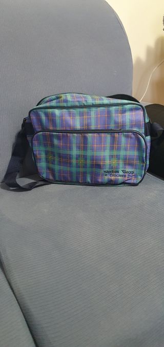 Borsa tracolla fantasia scozzese multiuso