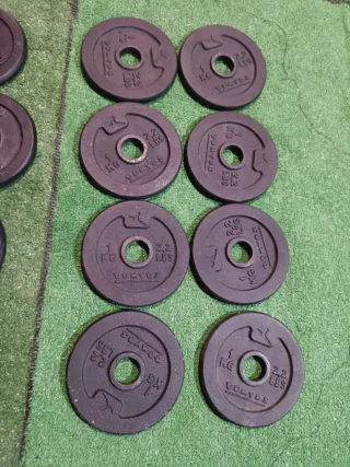 Lote 8 Discos Domyos 1kg 28mm