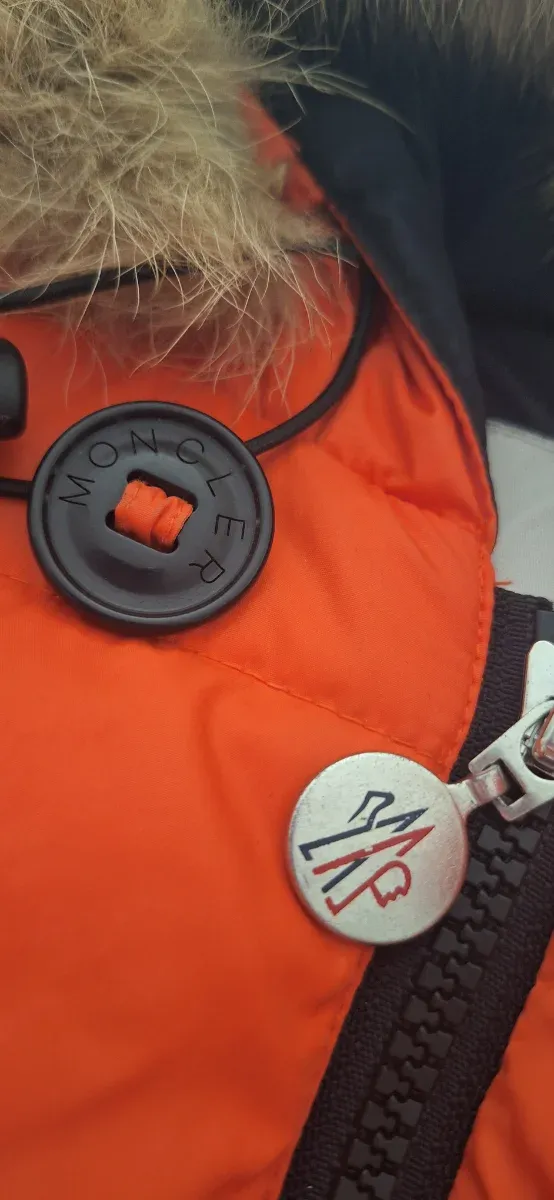 Piumino Moncler Bambino Arancione Taglia 16 anni