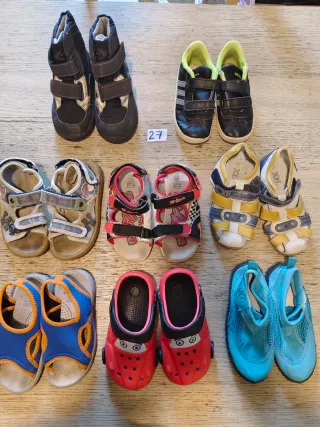 Lotto 8 paia scarpe bimbo/a taglia 27