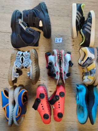 Lotto 8 paia scarpe bimbo/a taglia 27