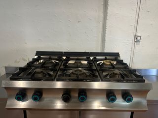 Cocina Industrial 6 Fuegos Gas