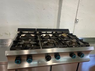 Cocina Industrial 6 Fuegos Gas