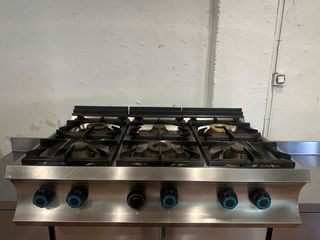 Cocina Industrial 6 Fuegos Gas