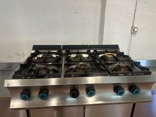 Cocina Industrial 6 Fuegos Gas