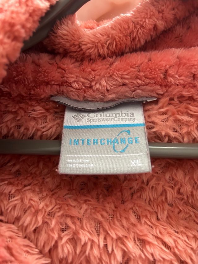 Chaqueta impermeable 3 en 1 Columbia rosa