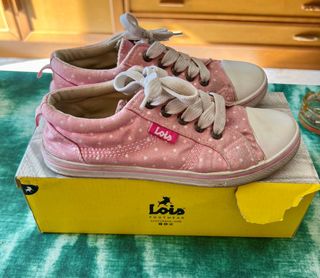 Zapatillas tipo Converse 23,5cm (37) Lois Rosa