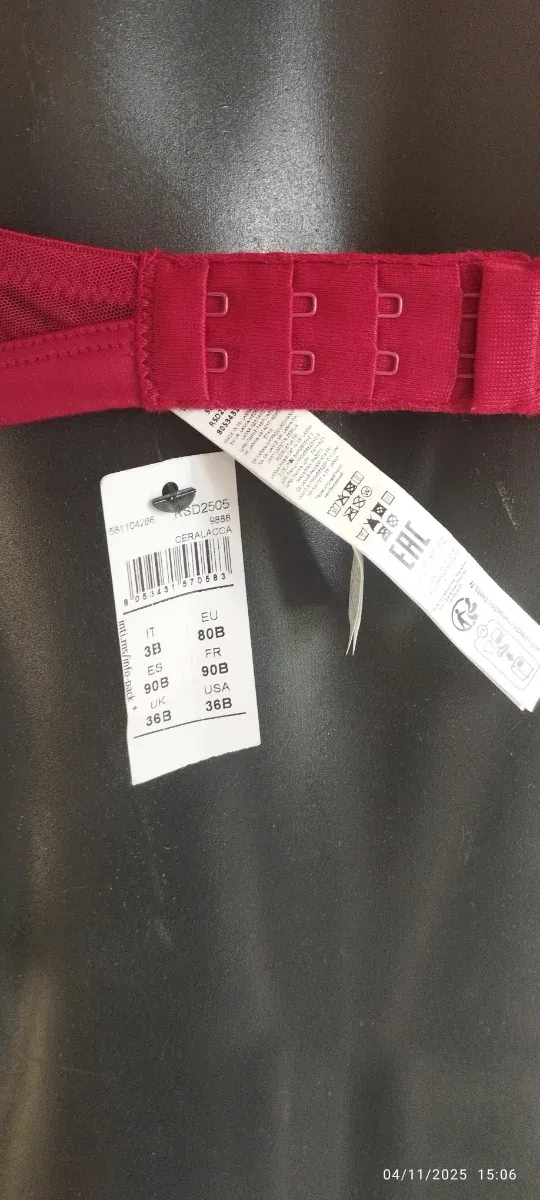 Reggiseno Intimissimi rosso pizzo