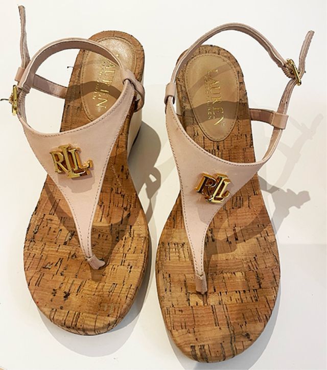 Sandalias Lauren Ralph Lauren Rosa Talla 38