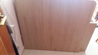 Cama nido madera y tela beige/marrón