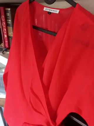 Camisa Adolfo Dominguez Roja Talla S