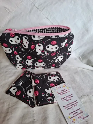 Neceser y discos desmaquillantes Kuromi