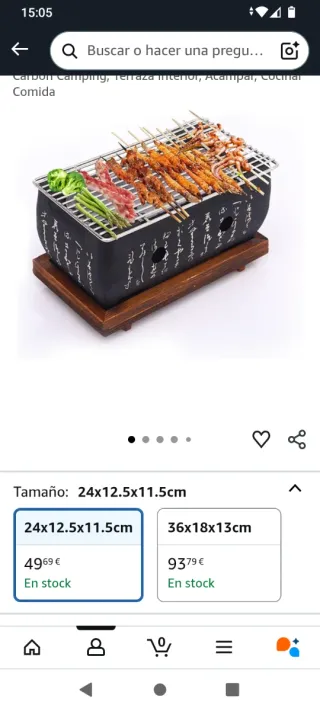 Barbecue in stile giapponese nero e argento