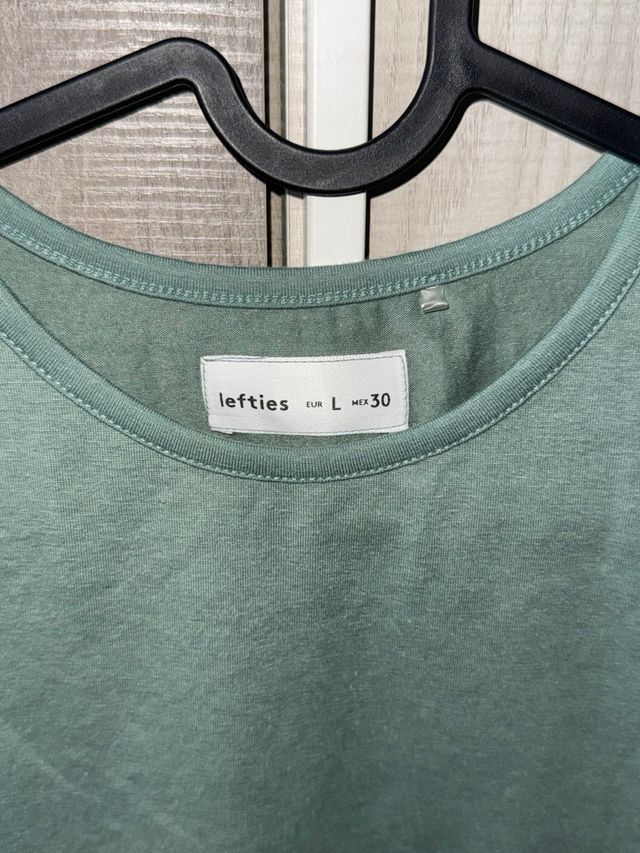 Lefties Green Crop Top Tamanho L