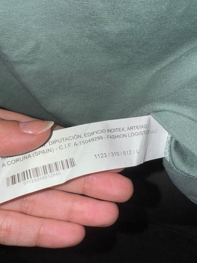 Top Corto Verde Lefties Talla L