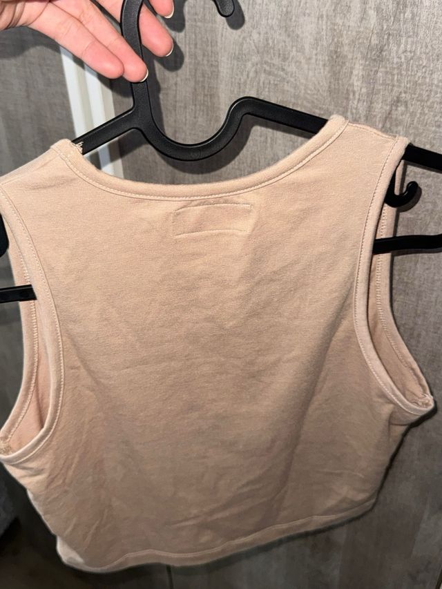 Top corto Lefties beige talla M
