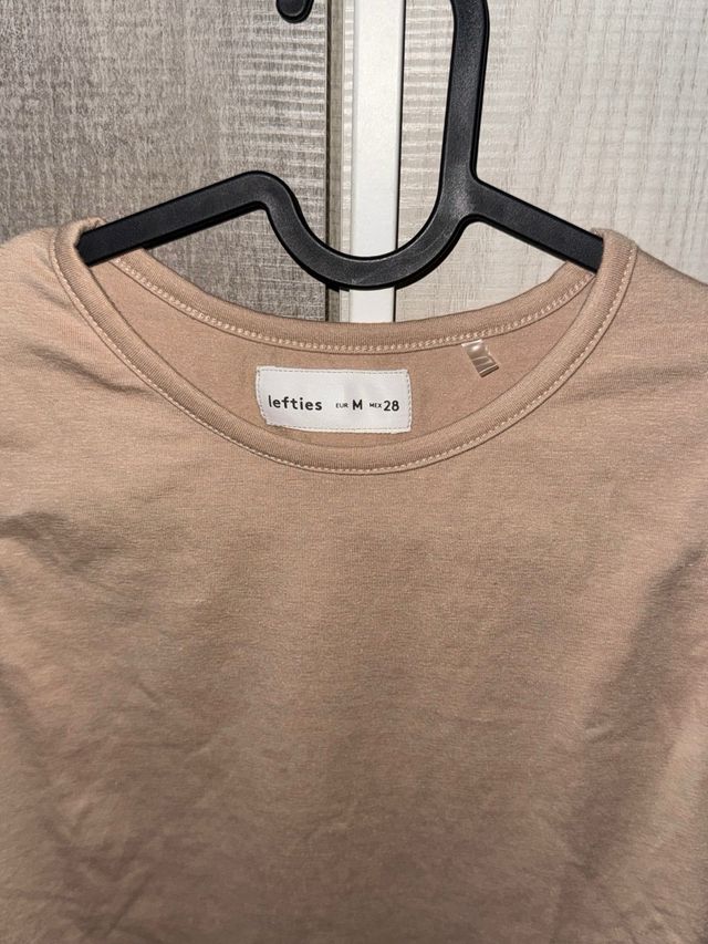 Top corto Lefties beige talla M