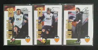 3 Cromos Valencia CF Nuevos Fichajes