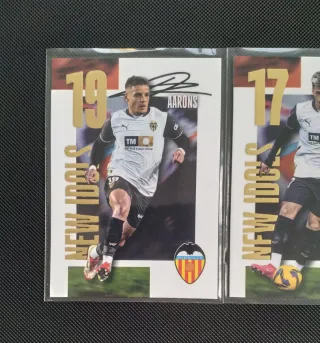 3 Cromos Valencia CF Nuevos Fichajes